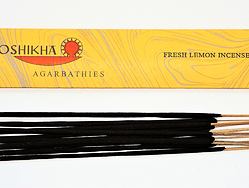 AUROSHIKHA Fresh Lemon přírodní vonné tyčinky, agarbathi vhodné k provonění prostoru s ušlechtilou vůní
