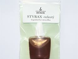 STYRAX, tekutá pryskyřice zvaný také storax, tekutý jantar či styrač, vykuřovadlo, pryskyřice působí uklidňujícím a uvolňujícím způsobem