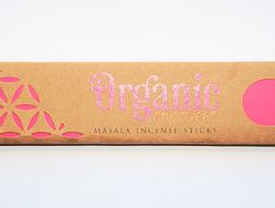 Vonné tyčinky - Organic ROSE přírodní vonné tyčinky, agarbathi vhodné k provonění prostoru s ušlechtilou vůní