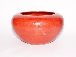 Kadidelnice keramická, RAKU miska V./malinová