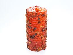 Svíce s myrhou  (oranžová) - k uzdravování, uklidnění