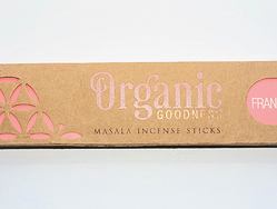 Vonné tyčinky - Organic FRANKINCENSE přírodní vonné tyčinky, agarbathi vhodné k provonění prostoru s ušlechtilou vůní