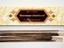 Vonné tyčinky - Pure Incense, Sandalwood přírodní luxusní vonné tyčinky, agarbathi vhodné k provonění prostoru s ušlechtilou vůní