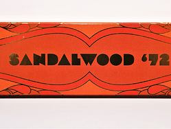 Vonné tyčinky - Pure Incense, 1972 kolekce, Sandalwood  přírodní luxusní vonné tyčinky, agarbathi vhodné k provonění prostoru s ušlechtilou vůní