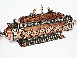 Stojánek Tibet/kov truhlička /1. na pálení vonných tyčinek, bezpečný a stabilní držák na tyčinky