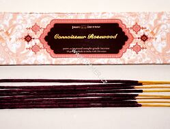 Vonné tyčinky - Pure Incense, Rosewood přírodní luxusní vonné tyčinky, agarbathi vhodné k provonění prostoru s ušlechtilou vůní
