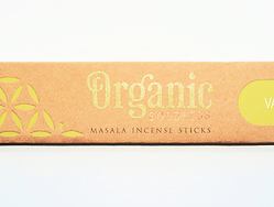 Vonné tyčinky - Organic VANILLA přírodní vonné tyčinky, agarbathi vhodné k provonění prostoru s ušlechtilou vůní