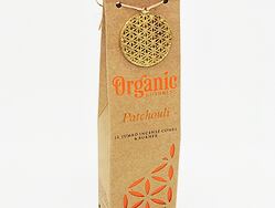 Vonné kužílky - Organic PATCHOULI přírodní vykuřovací kužílky, františky vhodné k provonění místností, harmonizaci a meditaci