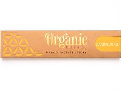 Vonné tyčinky - Organic SANDALWOOD přírodní vonné tyčinky, agarbathi