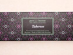 Vonné tyčinky - Pure Incense, Absolute Tuberose  přírodní luxusní vonné tyčinky, agarbathi vhodné k provonění prostoru s ušlechtilou vůní