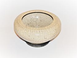 Kadidelnice keramická, RAKU miska VIII./slonová kostKadidelnice keramická, RAKU miska VII./oranžová
