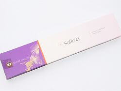Vonné tyčinky - SHROFF SAFFRON přírodní luxusní vonné tyčinky, agarbathi vhodné k provonění prostoru s ušlechtilou vůní