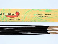 AUROSHIKHA Patchouli  přírodní vonné tyčinky, agarbathi vhodné k provonění prostoru s ušlechtilou vůní