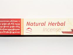 Vonné tyčinky - Natural Herbal Incense/ červené přírodní řemeslné tradiční himálajské vonné tyčinky vhodné k čištění a meditaci