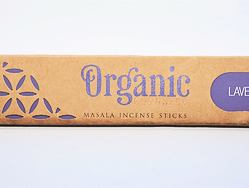 Vonné tyčinky - Organic LAVENDER přírodní vonné tyčinky, agarbathi vhodné k provonění prostoru s ušlechtilou vůní