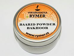 Baarid powder Bakhoor nebo bakhor, bakhur, oud je vykuřovací směs s omamnou orientální vůní jež harmonizuje energie a přináší povznesenou náladu, parfém ve vykuřovadle