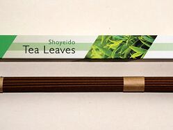Vonné tyčinky - Overtones - TEA LEAVES, Shoyeido  luxusní vonné tyčinky s minimem kouře pro provonění prostoru a vytvoření relaxační atmosféry