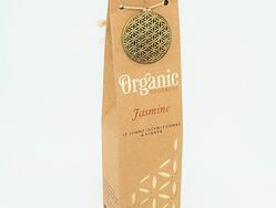 Vonné kužílky - Organic JASMINE přírodní vykuřovací kužílky, františky vhodné k provonění místností, harmonizaci a meditaci