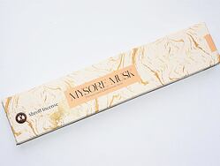 Vonné tyčinky - SHROFF MYSORE MUSK přírodní luxusní vonné tyčinky, agarbathi vhodné k provonění prostoru s ušlechtilou vůní