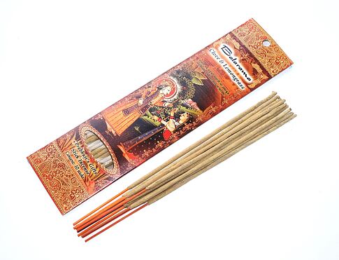 Vonné tyčinky - BALARAMA - hřebíček a lemongrass  přírodní vonné tyčinky, agarbatti vhodné k provonění prostoru s ušlechtilou vůní
