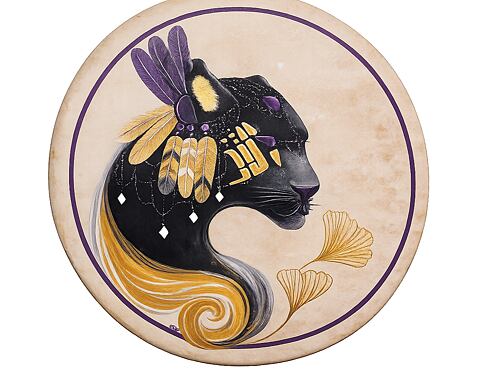 Malba na šamanský buben 50 cm - Puma 