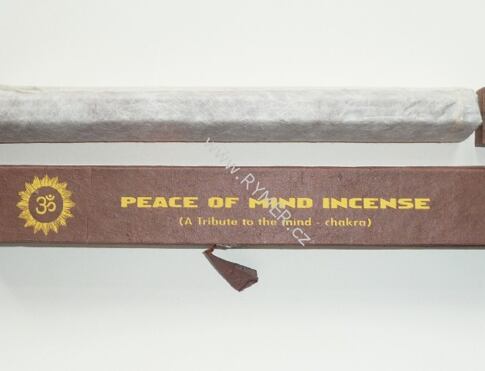 Vonné tyčinky BC - PEACE OF MIND (klidná mysl) přírodní řemeslné tradiční himálajské vonné tyčinky vhodné k čištění a meditaci