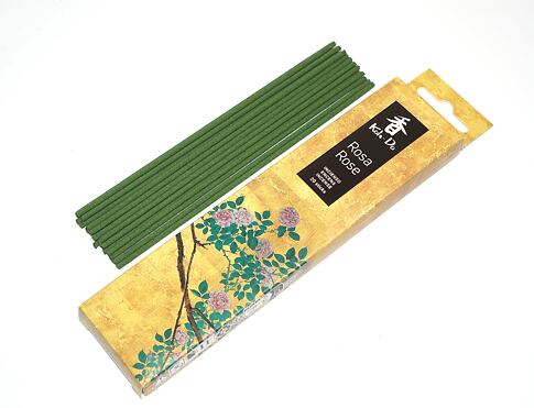 Vonné tyčinky - Koh-Do ROSE, Nippon Kodo  luxusní vonné tyčinky s minimem kouře pro provonění prostoru a vytvoření relaxační atmosféry