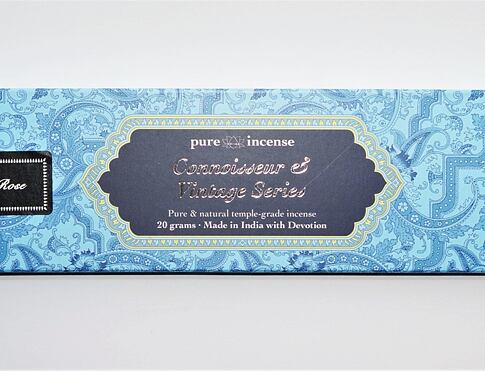 Vonné tyčinky - Pure Incense, Oud Rose přírodní luxusní vonné tyčinky, agarbathi vhodné k provonění prostoru s ušlechtilou vůní