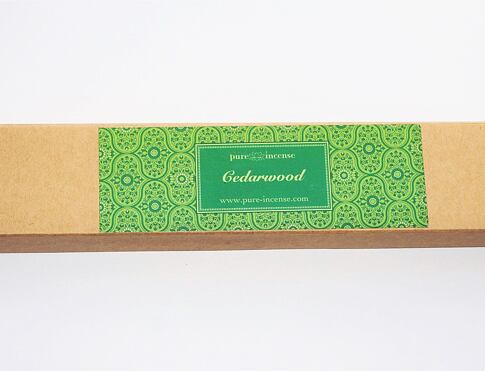 Vonné tyčinky - Pure Incense Cedarwood 50g přírodní luxusní vonné tyčinky, agarbathi vhodné k provonění prostoru s ušlechtilou vůní