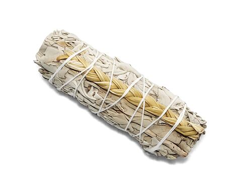 Svazek bílé šalvěje se sweetgrass – přírodní vykuřovadlo