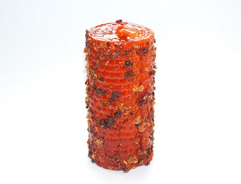 Svíce s myrhou  (oranžová) - k uzdravování, uklidnění