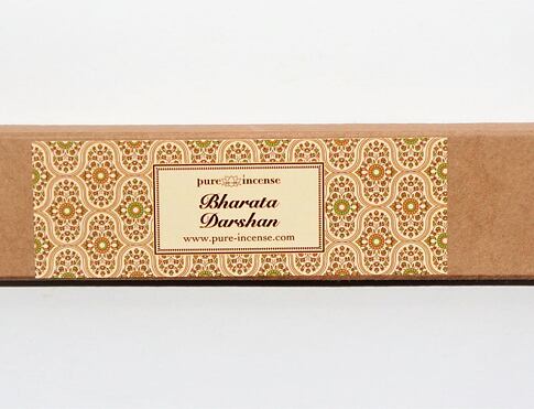 Vonné tyčinky - Pure Incense, Bharata Darshan 50g  přírodní luxusní vonné tyčinky, agarbathi vhodné k provonění prostoru s ušlechtilou vůní