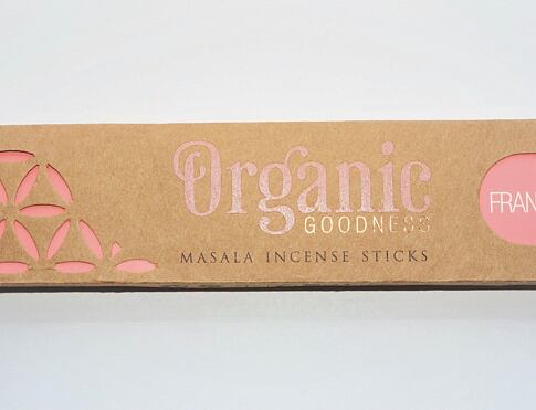 Vonné tyčinky - Organic FRANKINCENSE přírodní vonné tyčinky, agarbathi vhodné k provonění prostoru s ušlechtilou vůní