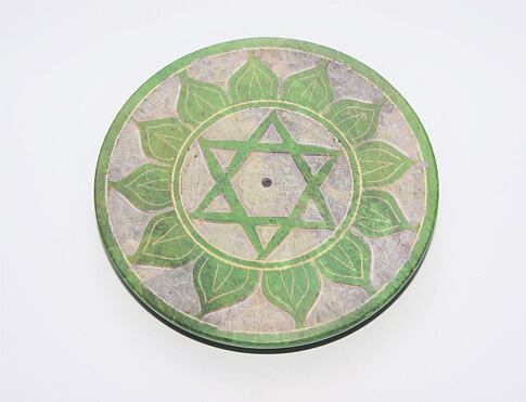 Stojánek na tyčinky/mastek /4.č.Anahata - zelený