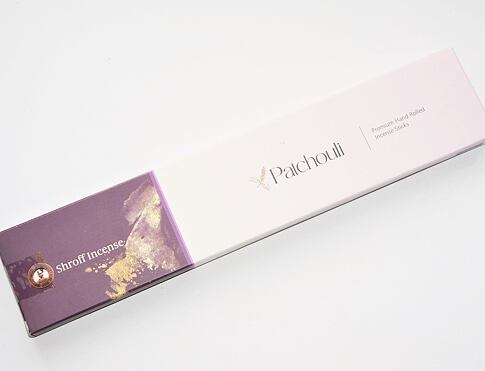 Vonné tyčinky - SHROFF PATCHOULI přírodní luxusní vonné tyčinky, agarbathi vhodné k provonění prostoru s ušlechtilou vůní