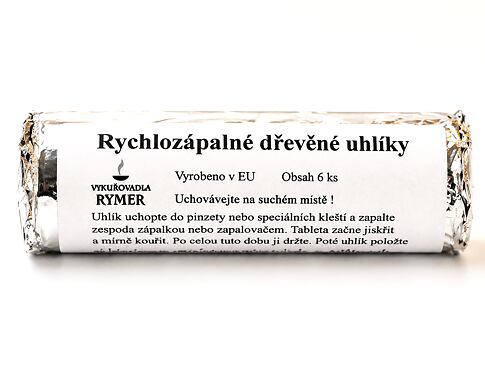 Rychlozápalné uhlíky Floga  – uhlíky na vykuřování – 6 kusů