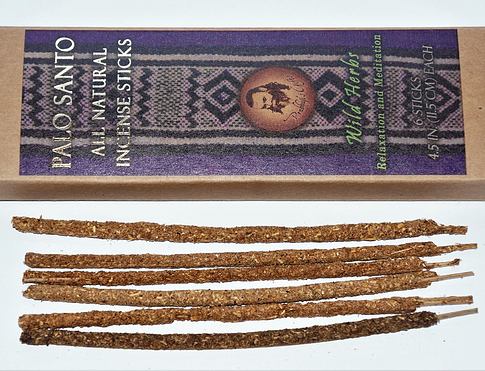 Šamanské tyčinky - PALO SANTO a divoké byliny vonné tyčinky vhodné jako alternativa k vykuřovadlům s očistnými, relaxačními či spirituálními účinky