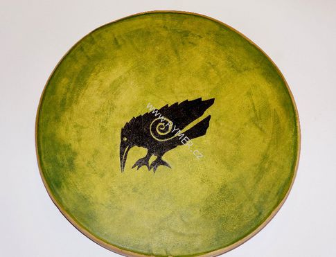 Malba na šamanský buben -  30cm - havran