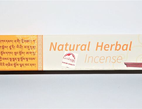 Vonné tyčinky - Natural Herbal Incense/ žluté přírodní řemeslné tradiční himálajské vonné tyčinky vhodné k čištění a meditaci