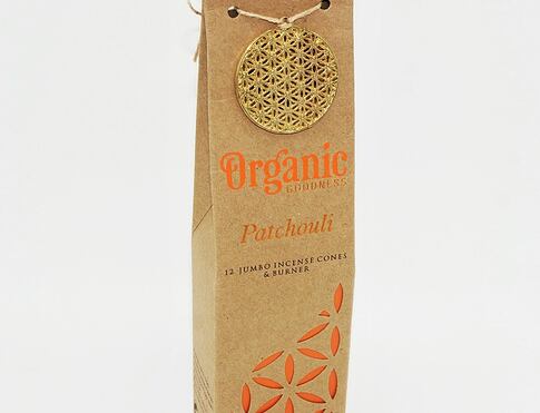 Vonné kužílky - Organic PATCHOULI přírodní vykuřovací kužílky, františky vhodné k provonění místností, harmonizaci a meditaci