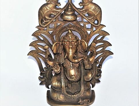 GANESHA soška, kov /6.