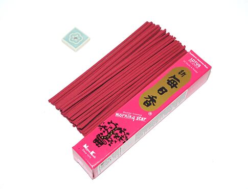 Vonné tyčinky - Morning Star LOTUS, Nippon Kodo /50ks  luxusní vonné tyčinky s minimem kouře pro provonění prostoru a vytvoření relaxační atmosféry