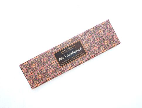 Vonné tyčinky - Pure Incense, Absolute Black Sandalwood  přírodní luxusní vonné tyčinky, agarbathi vhodné k provonění prostoru s ušlechtilou vůní