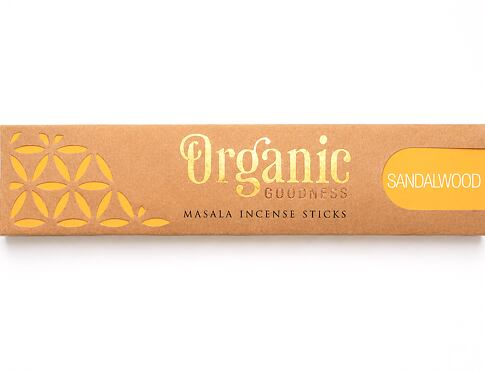 Vonné tyčinky - Organic SANDALWOOD přírodní vonné tyčinky, agarbathi