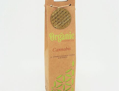 Vonné kužílky - Organic CANNABIS přírodní vykuřovací kužílky, františky vhodné k provonění místností, harmonizaci a meditaci