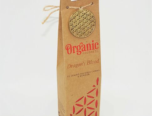 Vonné kužílky - Organic DRAGON´S BLOOD přírodní vykuřovací kužílky, františky vhodné k provonění místností, harmonizaci a meditaci