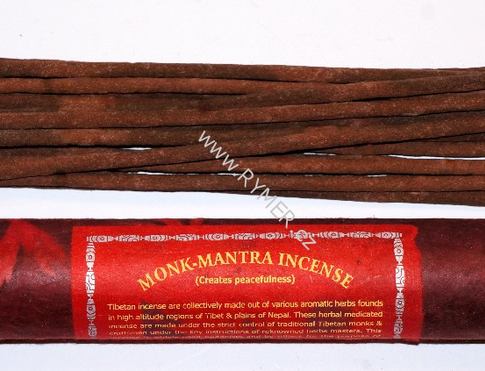 Vonné tyčinky - Monk Mantra Incense  přírodní řemeslné tradiční himálajské vonné tyčinky vhodné k čištění a meditaci