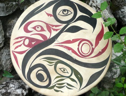 Malba na šamanský buben - 50cm - Duch přírody