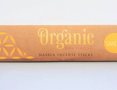 Vonné tyčinky - Organic SANDALWOOD přírodní vonné tyčinky, agarbathi vhodné k provonění prostoru s ušlechtilou vůní