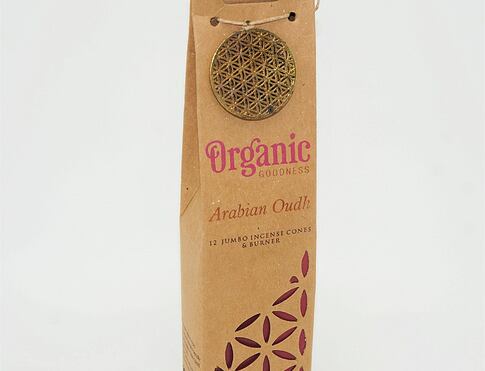 Vonné kužílky - Organic ARABIAN OUDH přírodní vykuřovací kužílky, františky vhodné k provonění místností, harmonizaci a meditaci